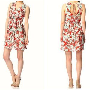 Eva Franco for Anthropologie Fit & Flare Floral Cut Out Day Dress NEW 10 $320